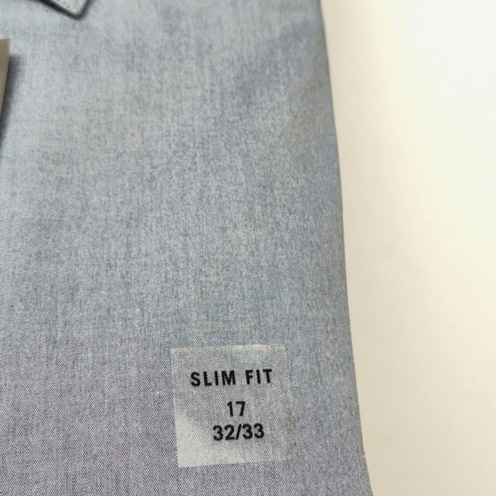 NWT Calvin Klein performance non iron men's dress shirt slim fit  32/33 sleeve - Picture 3 of 5